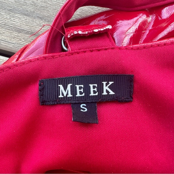 Pleather Red Crop Top - Picture 3 of 3